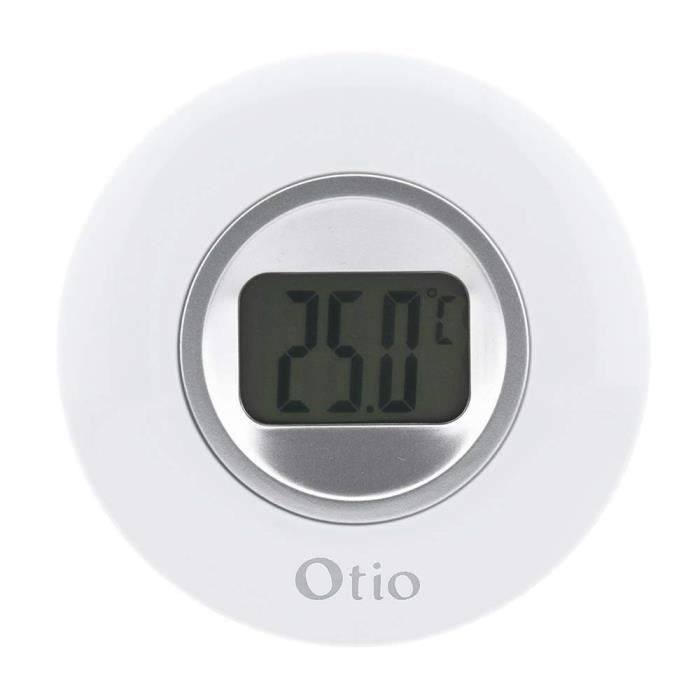 Thermomètre D'intérieur D: 77m Écran LCD - Blanc