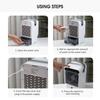 Water Circulation Cooling Fan 3 Speed Air Conditioner Fan Colling Fan Digital Display Cooler Fan for Bedroom Office