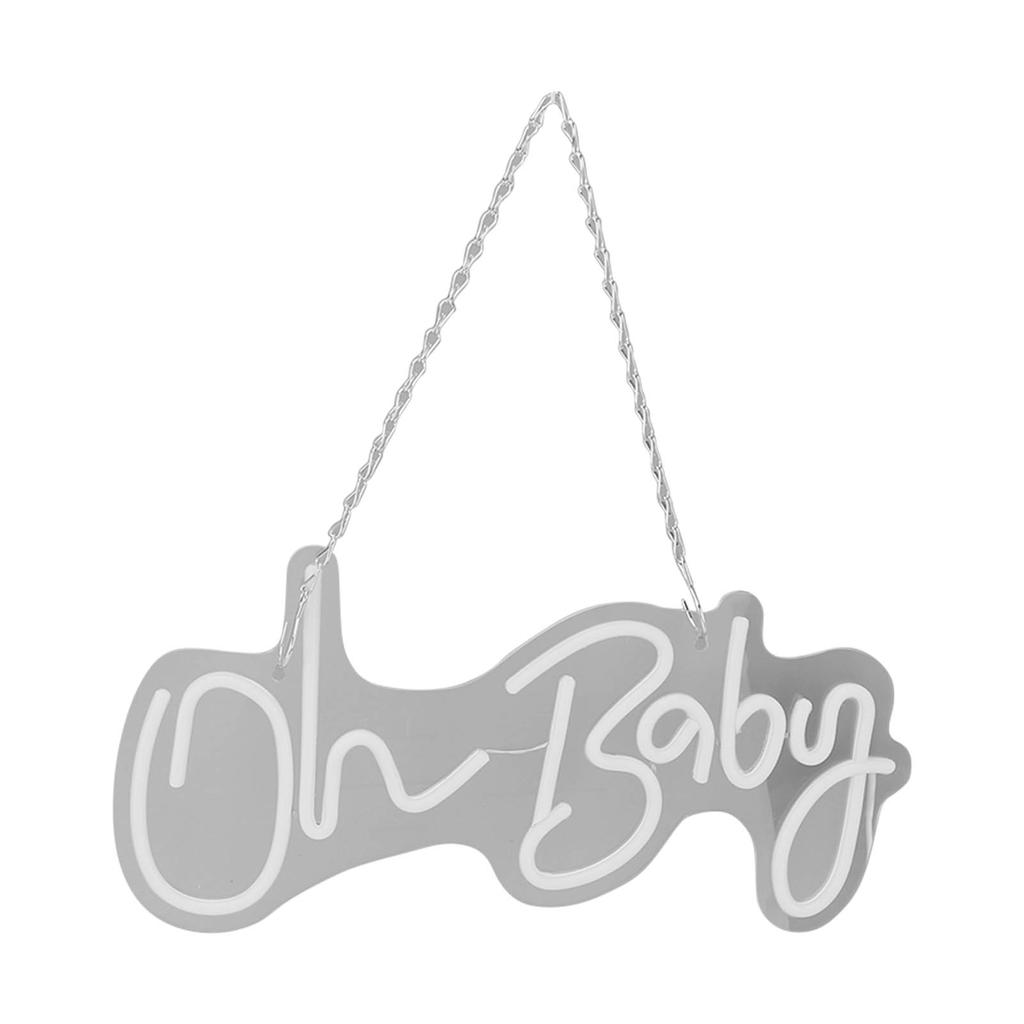 Oh Baby Neon Sign Acrylic USB Powered Wall Decor Neon Light for Bar Wedding Holiday Party Birthday B