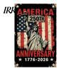 Veterans Day Garden Flag 250th Anniversary America 250 Years of Freedom Patriotic Banner Front Yard Decor 4th July Sign for Independence Memorial Gift
