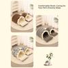 Soft Semi Enclosed Cat Bed with Cat Ears Removable Pet Sleeping Bed Washable Warm Windproof Cat Nest Cat Dog