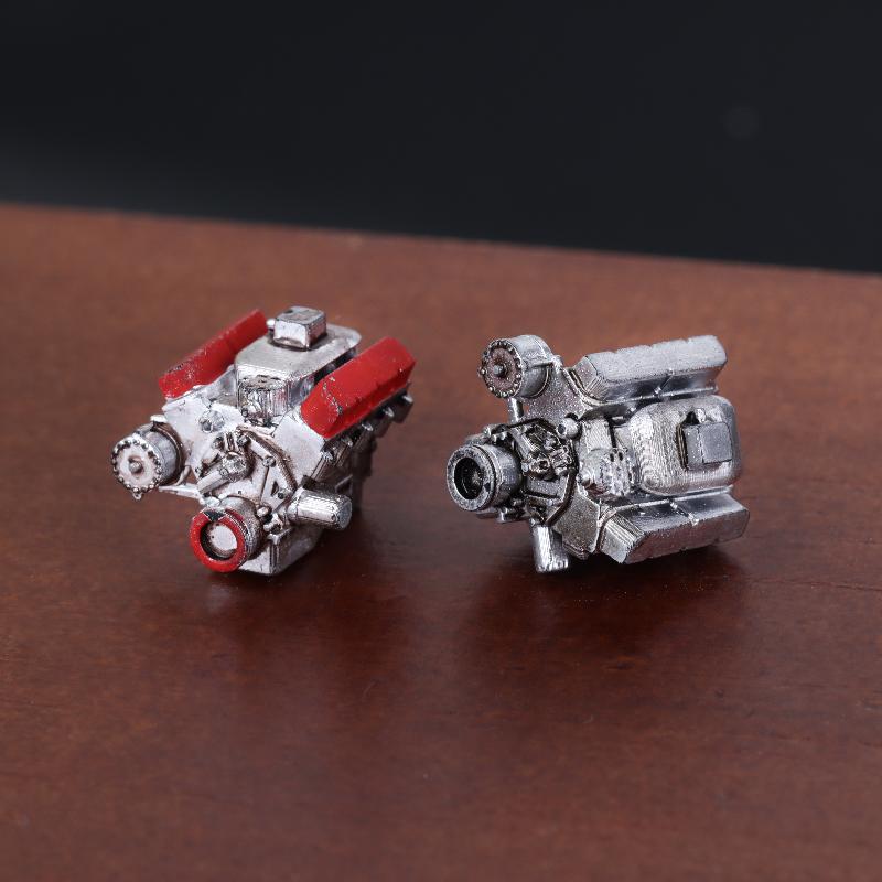 1:64 Engine Model Simulation Micro Garage Scene Ornament for Car Model Display Collector Sand Table Decoration Accessory