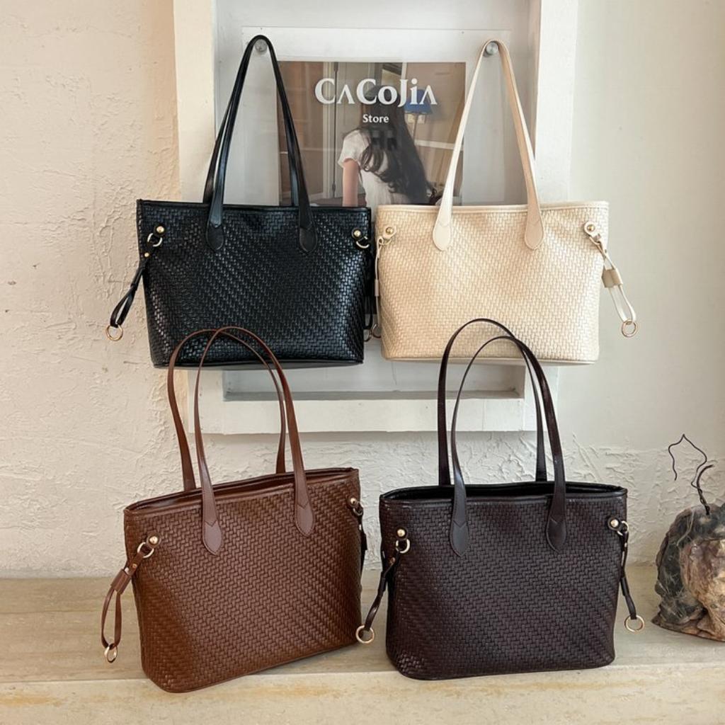 Tote Bag Unisex PU Large Capacity Office Daily