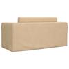 Kids  Sleeper Sofa 2 Seater Cream Soft Plush