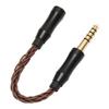 2.5mm Female to 4.4mm Male Sound Cable Single Crystal Copper Headphone Adapter Cable for Phones Speakers 14cm   5.5in