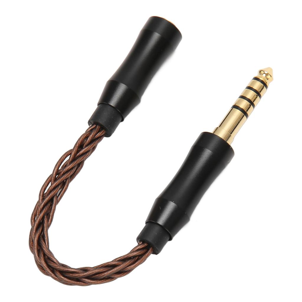 2.5mm Female to 4.4mm Male Sound Cable Single Crystal Copper Headphone Adapter Cable for Phones Speakers 14cm 5.5in