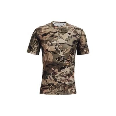 Iso Chill Brush Line Camouflage-Print Atmungsaktives Rundhals-T-Shirt Herren Tops 1361310-994