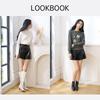 Xiangying Retro PU Leather Shorts
