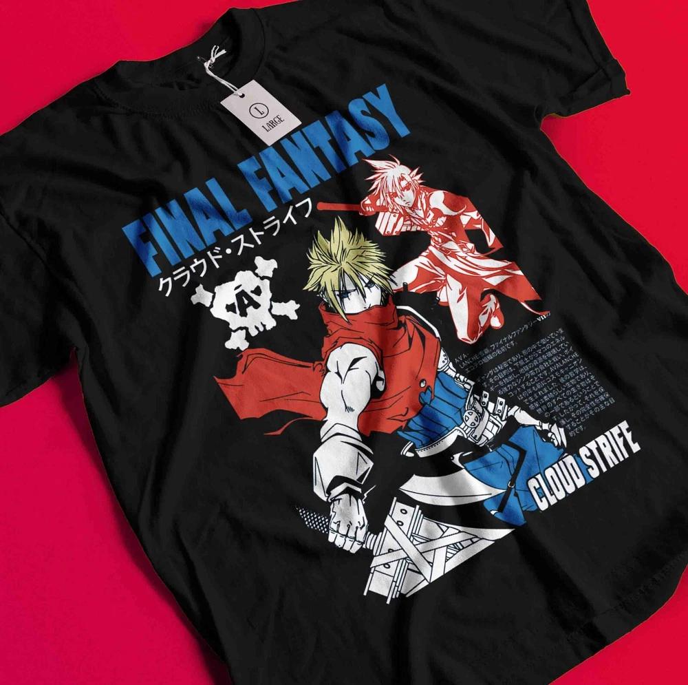 Final Fantasy Vii Rebirth Tshirt Anime Tee Retro Final Fantasy 7 Rebirth Shirt S