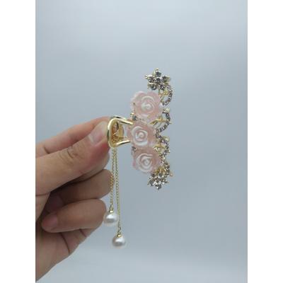 1 Stück Mode Exquisite Kunstperlen Quaste Kristall Blume Haarspangen für Frauen Mädchen Party Haaraccessoires