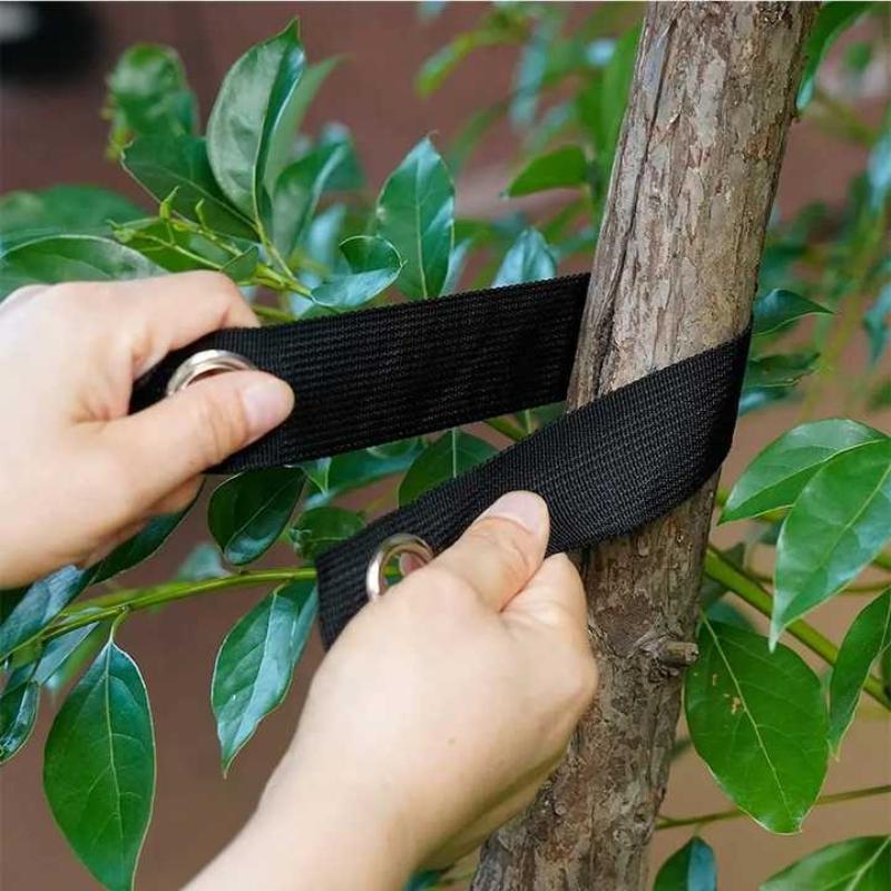 5/10Pcs Wear Resistant Nylon Tree Support Straps With Reinforced Metal Grommets For Gardening Tree Stabilization Staking