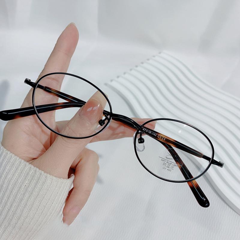 Vintage Tortoise Shell Round Reading Glasses Women Men Brand Design Small Oval Sun Glasses Alloy Fashion Eyeglasses