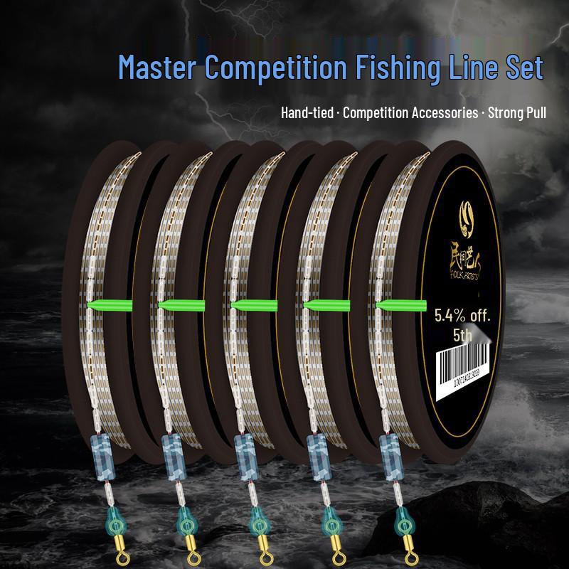 Набор лески Master: Удобный готовый монтаж с тайваньскими аксессуарами 1.2 (Pack of 3)