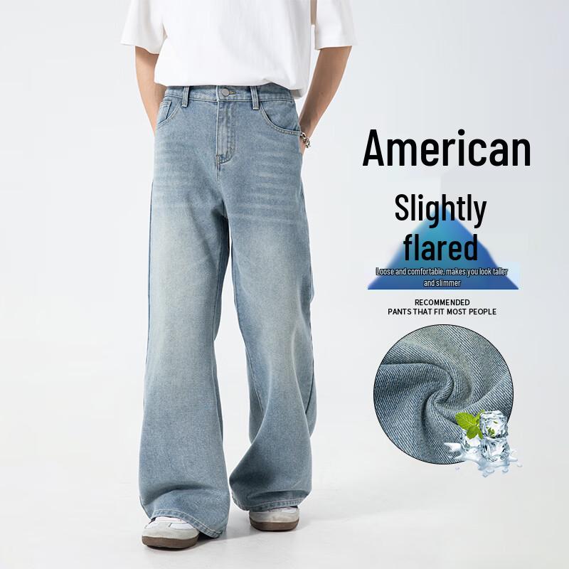 

Джинсы мужские VUUG американского свободного кроя с прямыми штанинами M