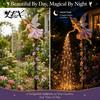 Fairy Tale Patio Accessories Sprinkling Magic Dust Solar Garden Light, Outdoor Front Yard Whimsical Backyard Lighting Decor Statue with LED
