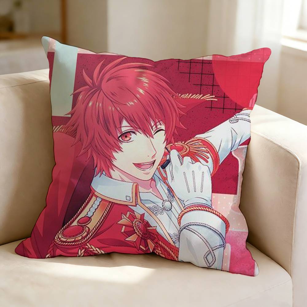 Game UUta no PPrincesama OOtoya Pillow Case Square DoubleSided Sofa Cushion Cover Bedroom Bedside Pillow