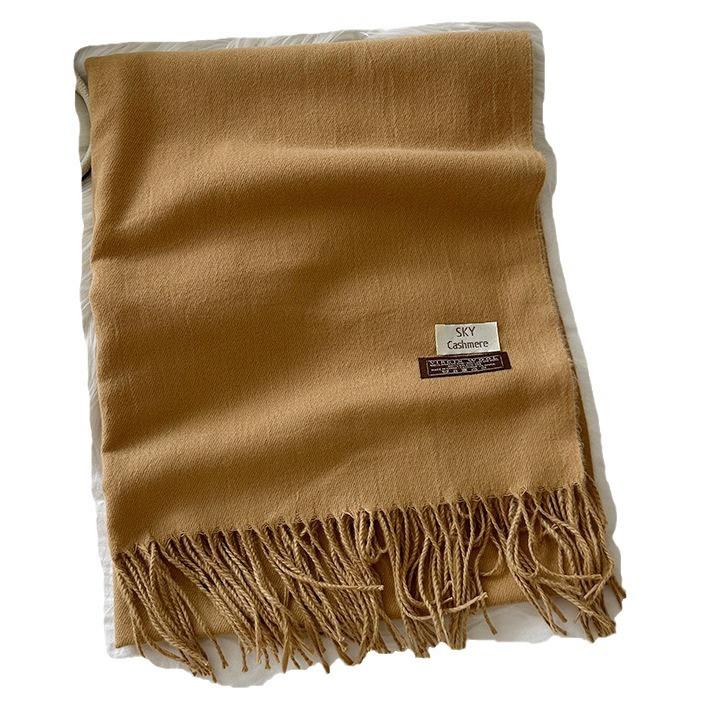 Scarf Women's Solid Color Winter New Fashion Mid Length Warm Scarf Shawl Scarf