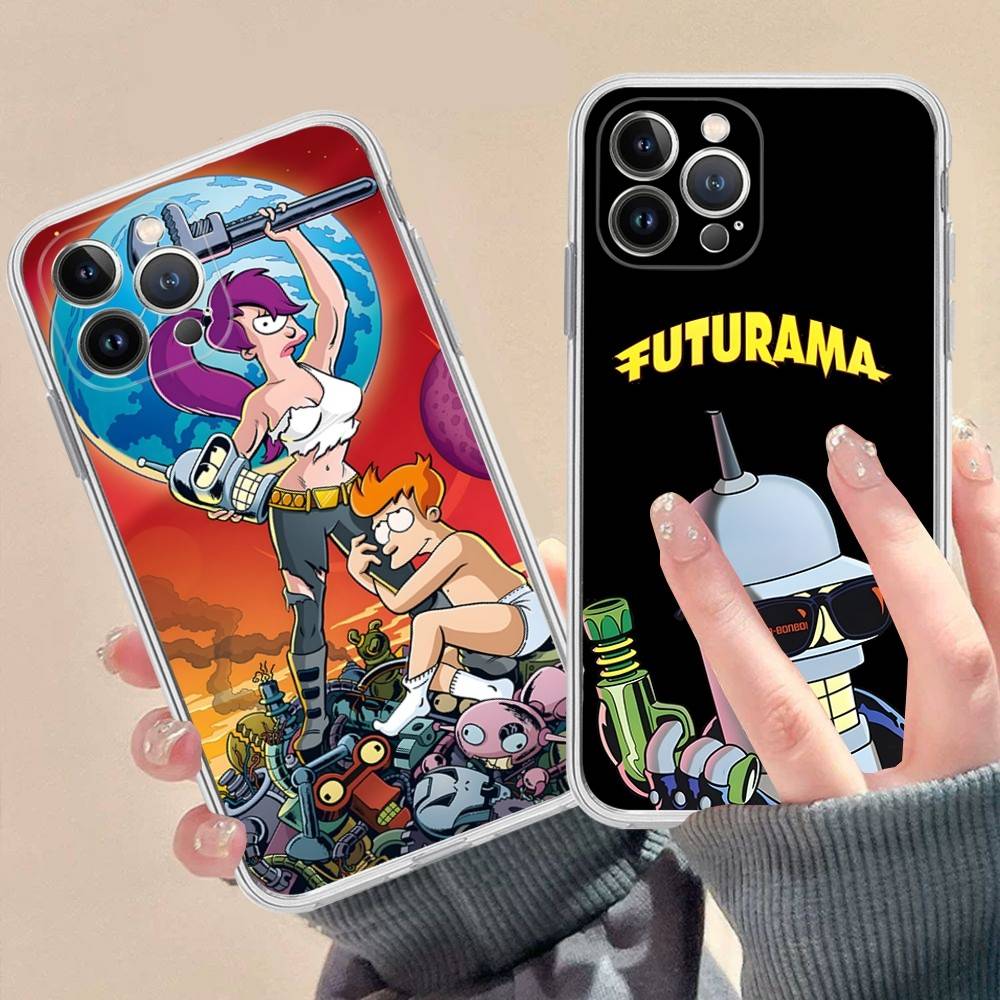 F-Futurama B-Bender Phone Case For iPhone 16 15 14 11 12 13 Mini Pro XS Max Cover 6 7 8 Plus X Funda Shell