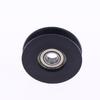1Pcs U Groove Wire Rope Over Line Pulley Lightweight Durable Nylon Lifting Wheel for Home DIY Hanging Decor Installation