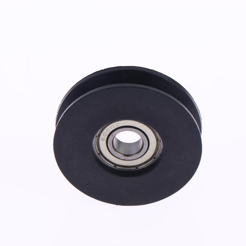 1Pcs U Groove Wire Rope Over Line Pulley Lightweight Durable Nylon Lifting Wheel for Home DIY Hanging Decor Installation