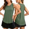 Women's Sleeveless Sports Top - Breathable Lightweight Tennis Shirt for Running and Gym Workout, Athletic Tank Top for Women
