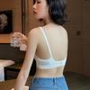 Bezešvé podprsenky pro ženy Bezdrátové spodní prádlo Push Up Brasiere Deep V Bralette Comfort Dámská tenká neviditelná podprsenka Sexy spodní prádlo