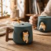 Cartoon 3D Ceramic Mug Dog Design Tea Cup Cute Coffee Mug  Office Desk