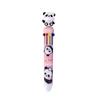 Panda-Themed 10-Color Ballpoint Pen for Students: Cute Push-Button Multicolor Journal Pen