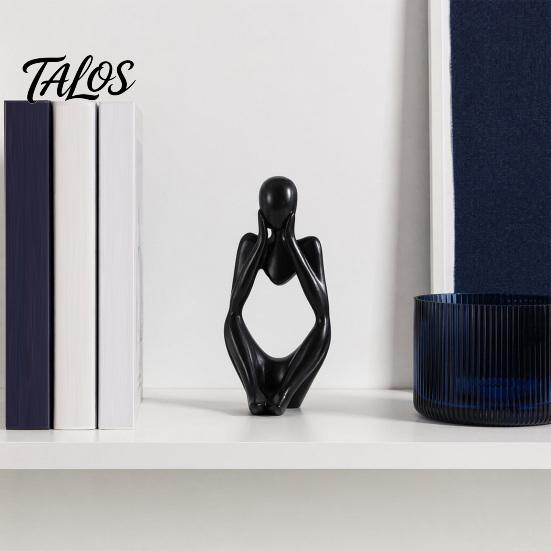 Talos Thinker Statue, Modern Abstract Art Sculpture, 3D Printed Collectible Figurine for Home Office Bookshelf Desktop Decor