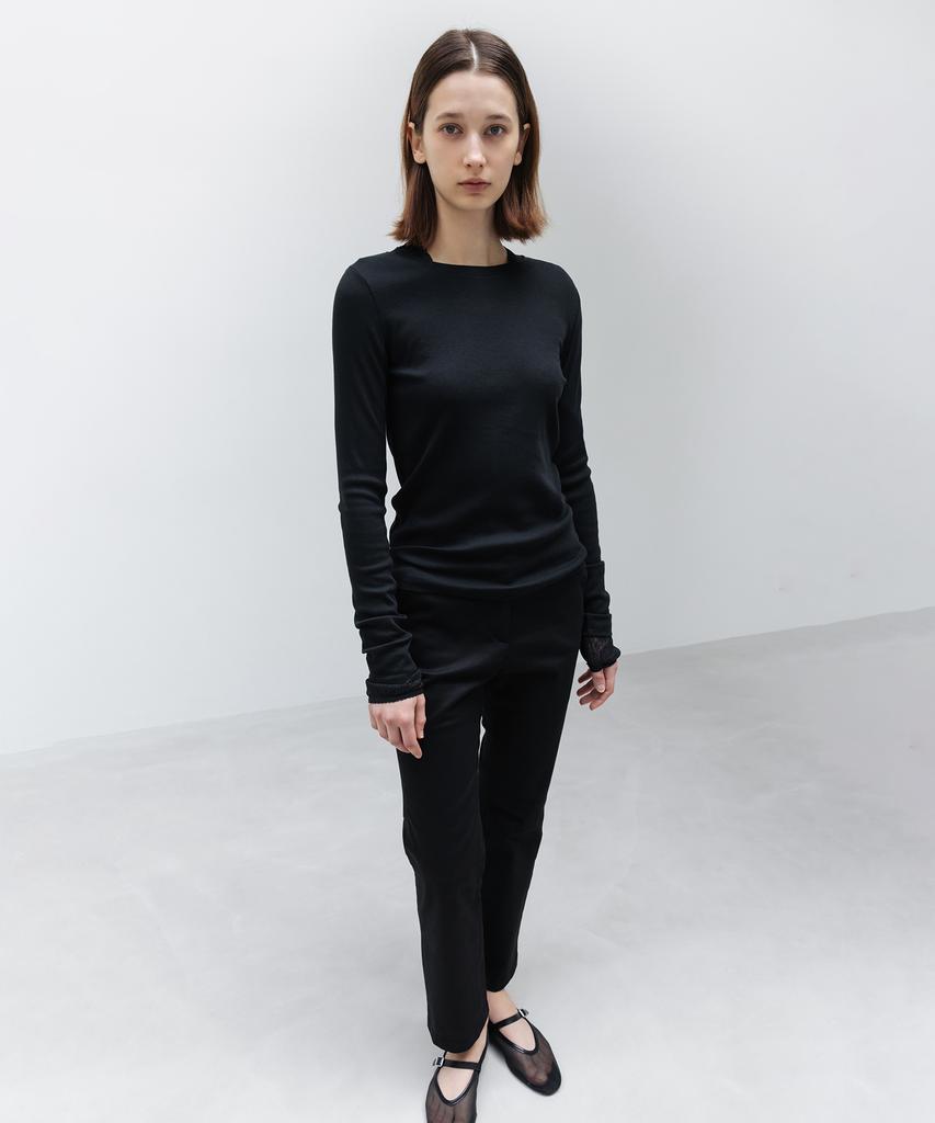 INSILENCE WOMEN W Supima Cotton Long Sleeve T-Shirt Black