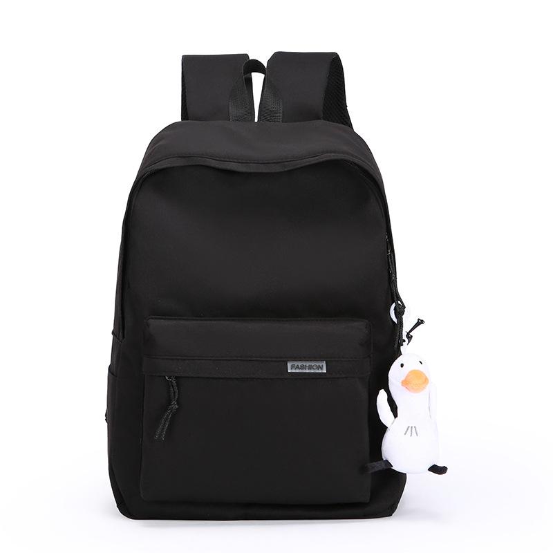 Schoolbag Backpack Men's Simple Large Capacity Travel Backpack Men's and Women's Leisure Japanese Junior High School High School Student School Bag