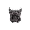 Frostwolf Head Sculpture Brass Knife Bead Edc Outdoor Diy Paracord Woven Lanyard Pendant Jewelry Umbrella Rope Hanging Accessory