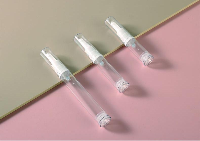 

5/10/15ml Clear Foundation Dispenser Bottle Portable Travel Essence Sample Container Airless Vacuum Eye Gel Cream Empty Tubes 5ml&1pc