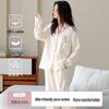 Langsha Women's 100% Cotton Long-Sleeve Pajama Set