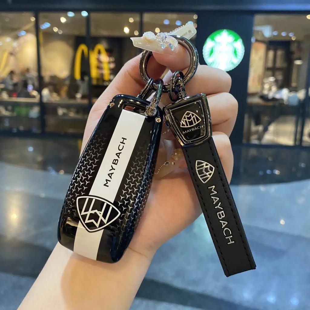 Car Zinc Alloy Key Case Bag Metal Key Shell For Mercedes-Benz AMG C-Class S-Class GLC EQE EQS W223 X254 V297 V295 W206 S206 X206 ff1