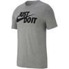 Nike Tee Just Do It Swoosh Casual Sports Round Neck Short Sleeve Gray Men's AR5006-063