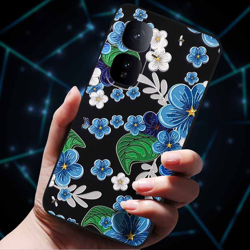 Kwiatowe Wytłaczane Etui 3D Dla vivo iQOO Neo 10 Etui 10Pro Miękkie Silikonowe Etui na Telefon dla vivo iQOO Neo 10 Pro Tylna Pokrywa Coque Torba