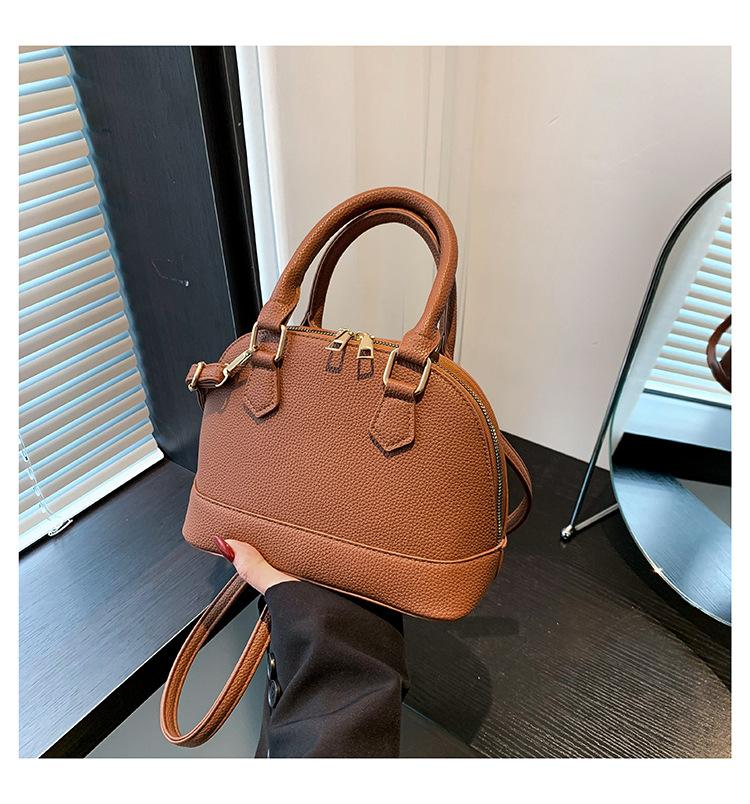 Small bag women's 2025 new fashion retro portable shell bag simple casual shoulder messenger bag women's bag