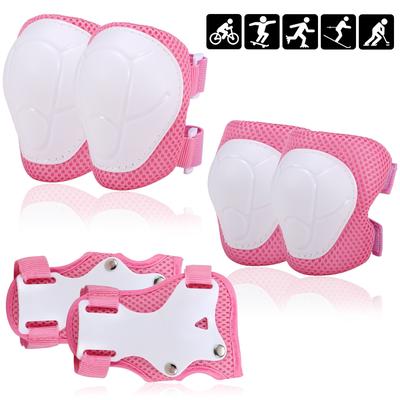 Kids Knee Pads Set 6 In 1 Protective Gear Kit Knee Elbow Pads Children Safety Protection Pads for Rollerblading Cycling Skating