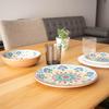 Abode Homeware Desertrio Salad Perfect for Pasta and Curry Stylish Dishwasher Deep Dish for and Dinner Bowl, Shatter-Resistant, 20cm, Dishes, Design,