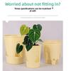 Plastic Self Absorbing Flowerpot Water Storage Thickened Hydroponic Flowerpot Tall Drain Holes Large Capacity