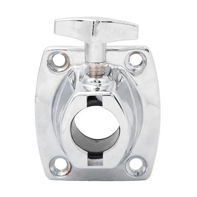 Zinklegierung Schlagzeug-Halter Grundplatte Beckenhalter Klemme Schlaginstrument Teile Silber