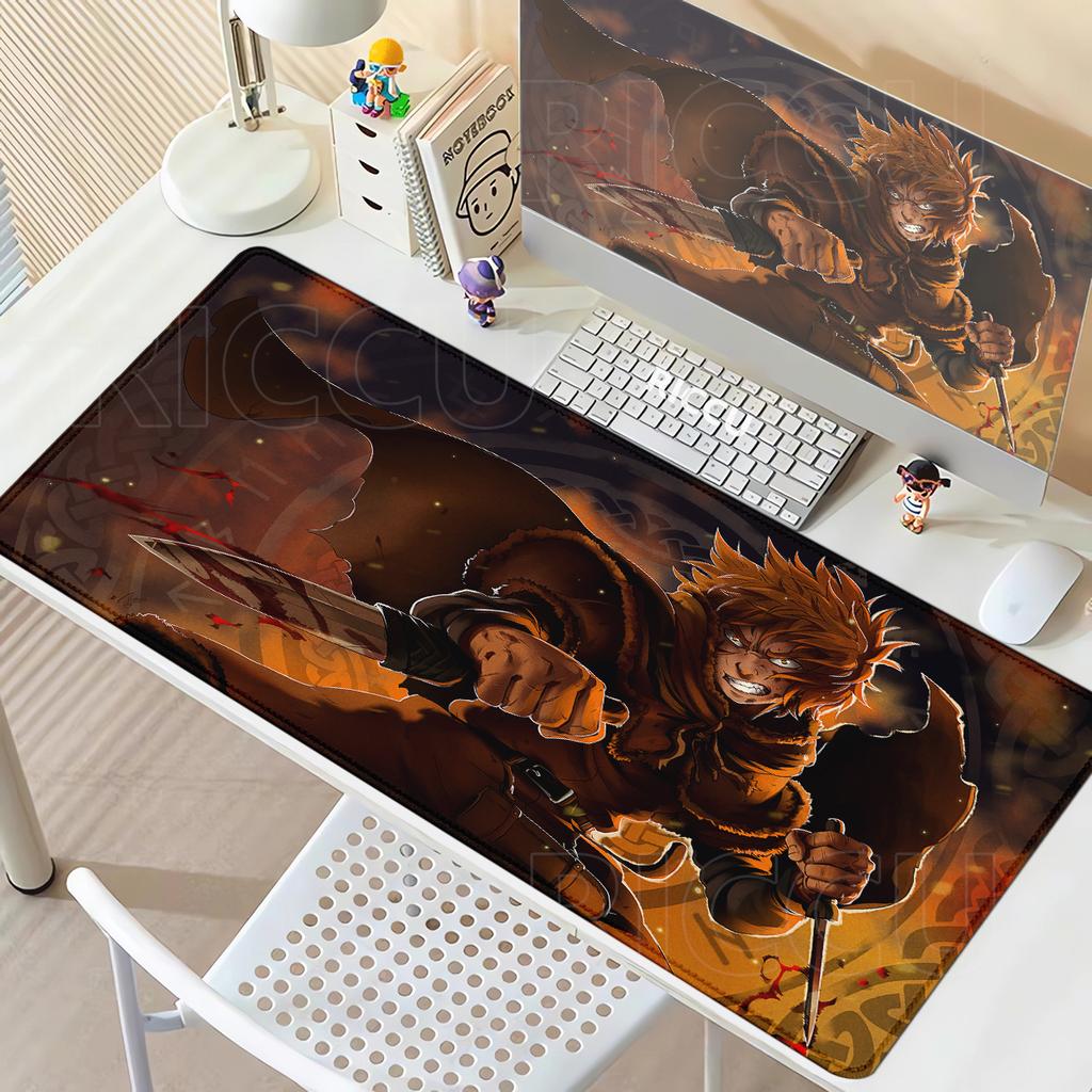 Gamer E-Sport Computer Mauspads Vinland Saga Mauspads Mechanische Tastatur Rutschfeste Gummi-Mauspads PC-Schrank Erweiterte Matten