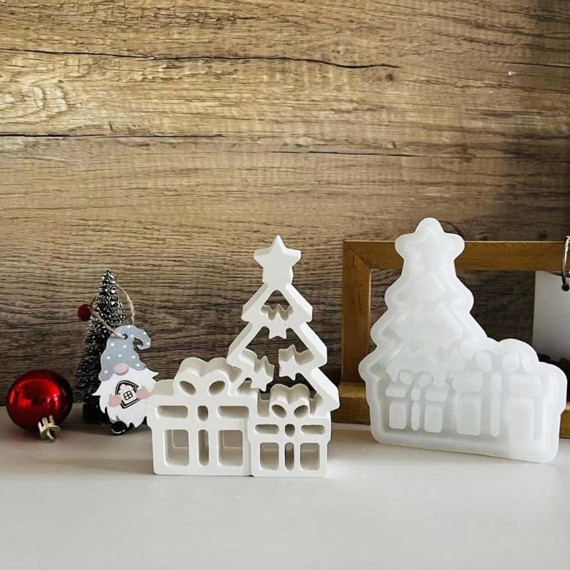 Weihnachtsbaum Silikonformen für Schokolade, Süßigkeiten, Heimdekoration, Gips Silikonformen, Epoxidharz Silikonformen