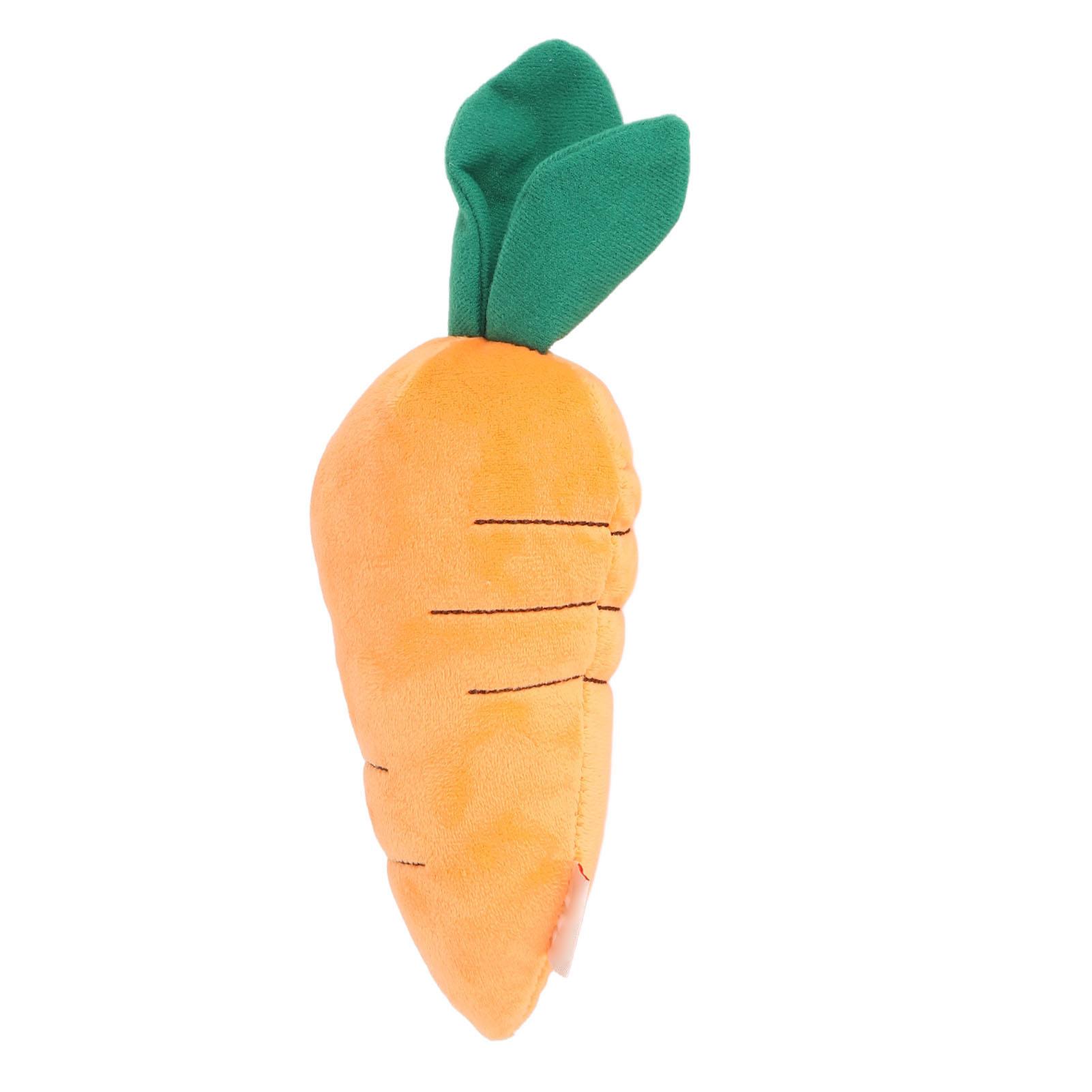 Carrot Dog Squeaky Toys Bite Resistant Relieve Anxiety Dog Squeaky Chew Toys Carrot Shaped Dog Toy for Playing