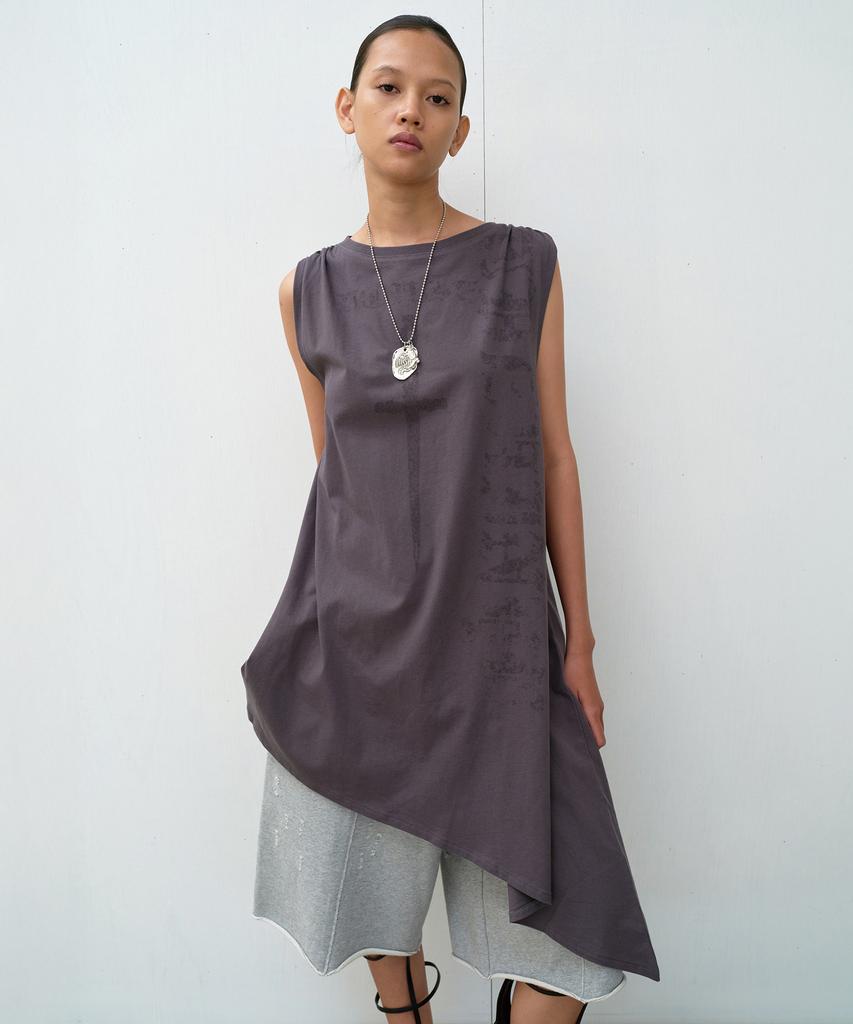 The Vinyl House Unbalance Layered One-Piece (W) Charcoal