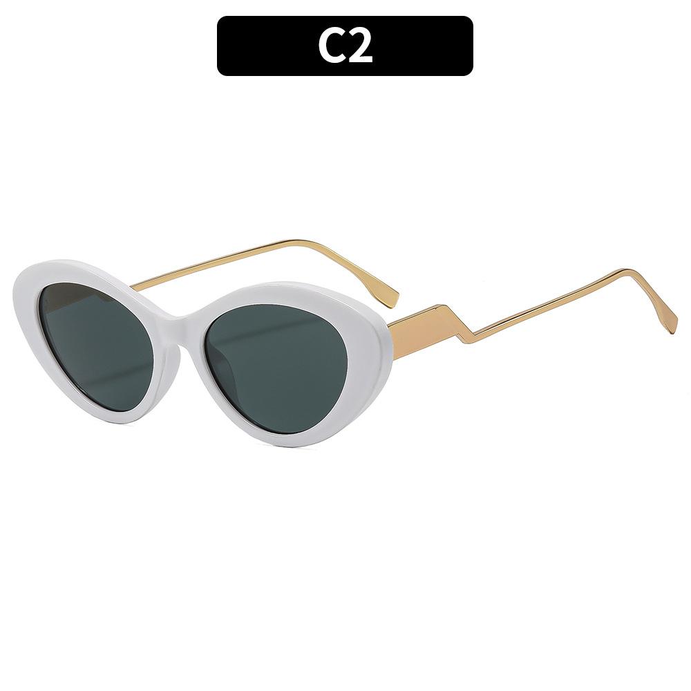 Women's Sunglasses - Unisex Retro Oval Cat-eye Sunglasses