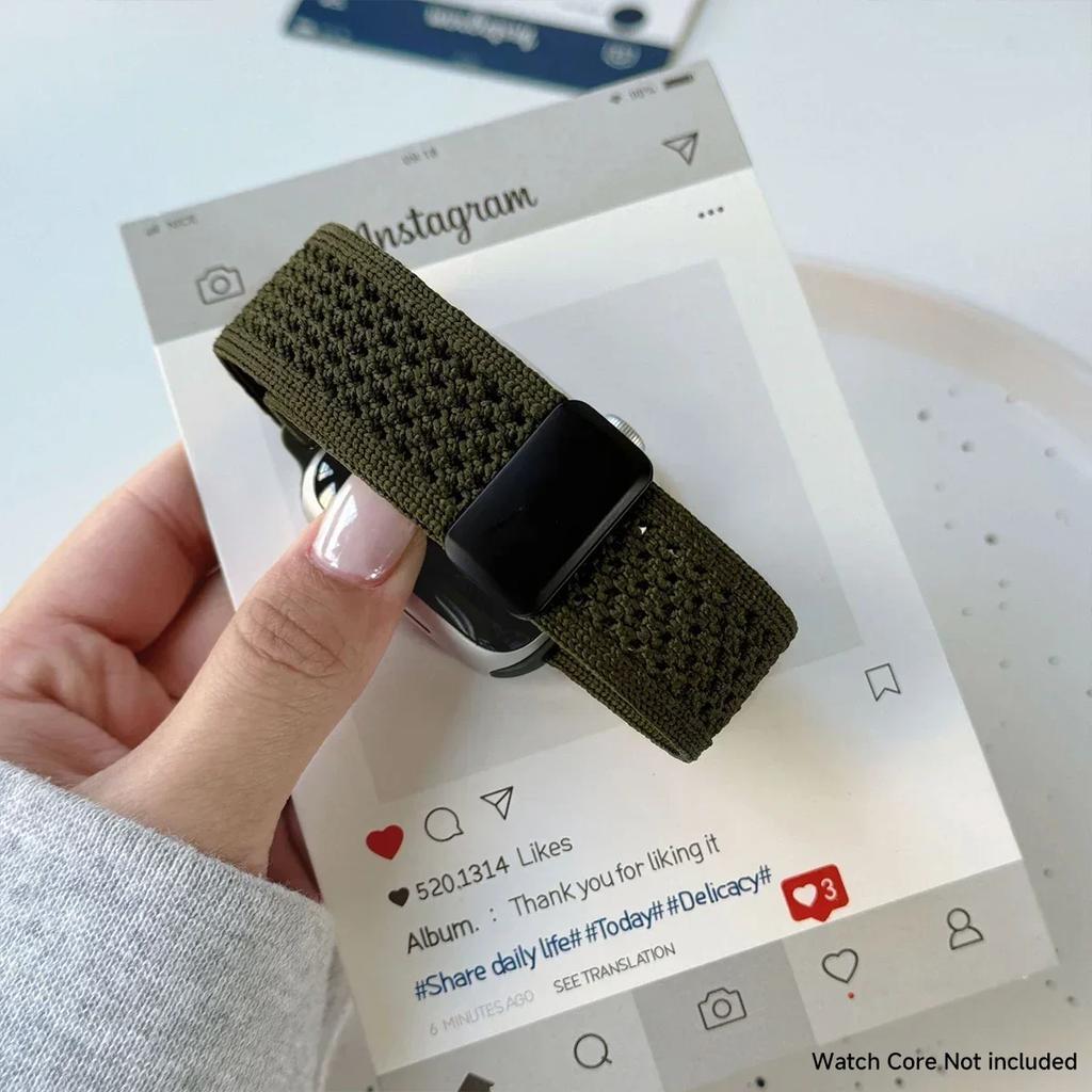 Cartoon Braid Nylon Magnetic Buckle Strap For Apple Watch Series 10 42mm 46 41mm 40 Lovely Girl Band For Iwatch 10 9 8 SE 6 5 4