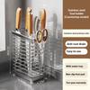 Stainless Steel Fork Chopstick Drain Storage Rack Chopsticks Spoons Drainer Basket Flatware Storage Drainer Kitchen Organizer