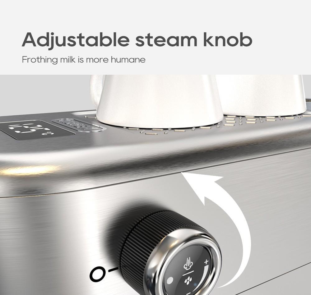 HiBREW 20Bar Multifunctional Semi Automatic Espresso Coffee Machine Temperature Adjustable Cold/Hot Super Slim Coffee Maker Cappuccino H10B